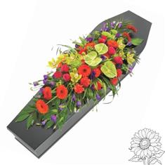 Vibrant Casket Spray